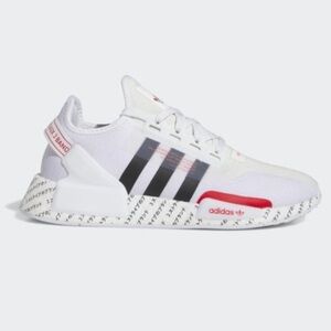Adidas NMD_R1 V2 White with Black and Red Accents size 11 NEW